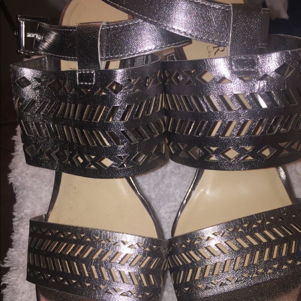 Pair wedge Ralph Lauren shoes